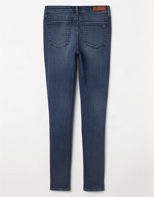 Jeans ultra skinny Tommy Hilfiger da donna Harlem W31 L32 cotone blu navy