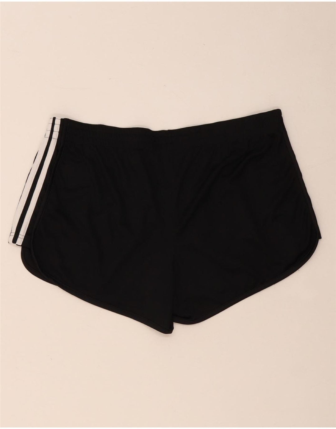 ADIDAS Womens Sport Shorts UK 16/18 Large  Black Polyester