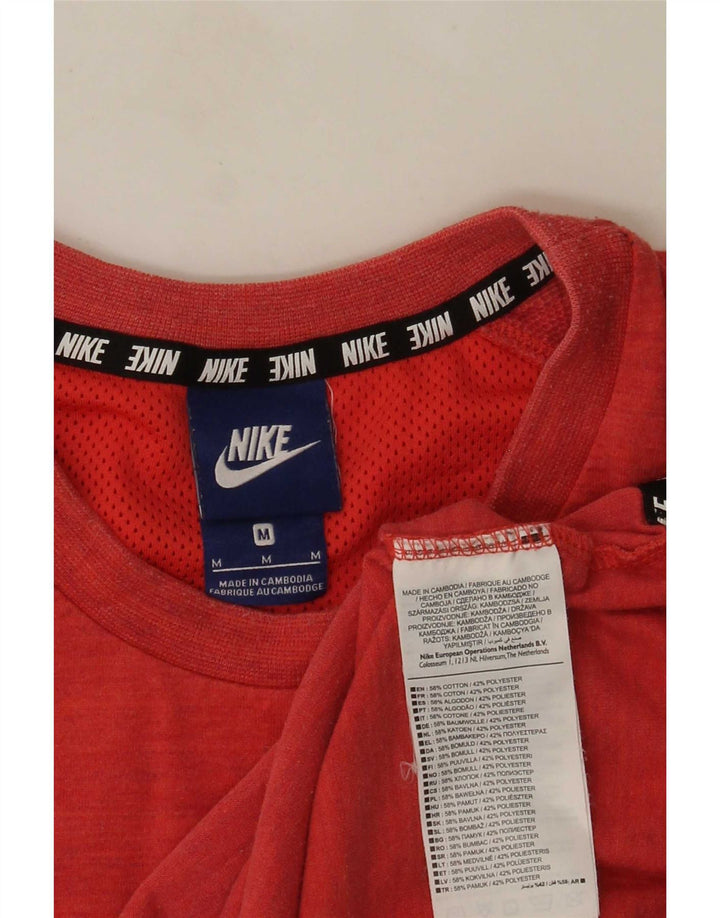 Nike T-Shirt Homme Coton Rayé Rouge Moyen
