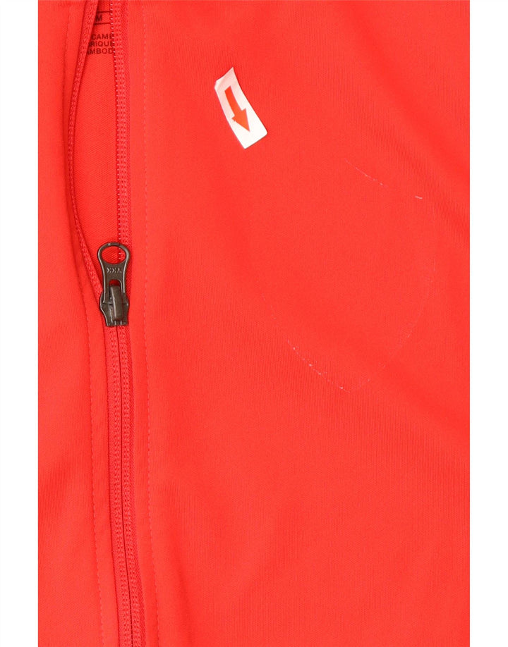 Nike drenge Dri Fit træningsdragt topjakke 12-13 år stor rød polyester