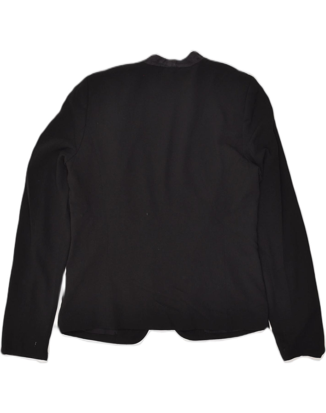 MOSSIMO Womens Blazer Jacket UK 14 Medium Black Polyester | Vintage Mossimo | Thrift | Second-Hand Mossimo | Used Clothing | Messina Hembry 