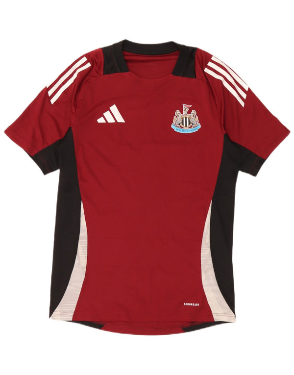 Maglietta grafica Adidas da uomo Newcastle United Top Small Maroon Colourblock