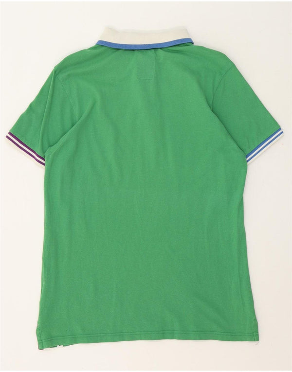 North Sails Mens Rugby Polo Shirt Large Green Striped