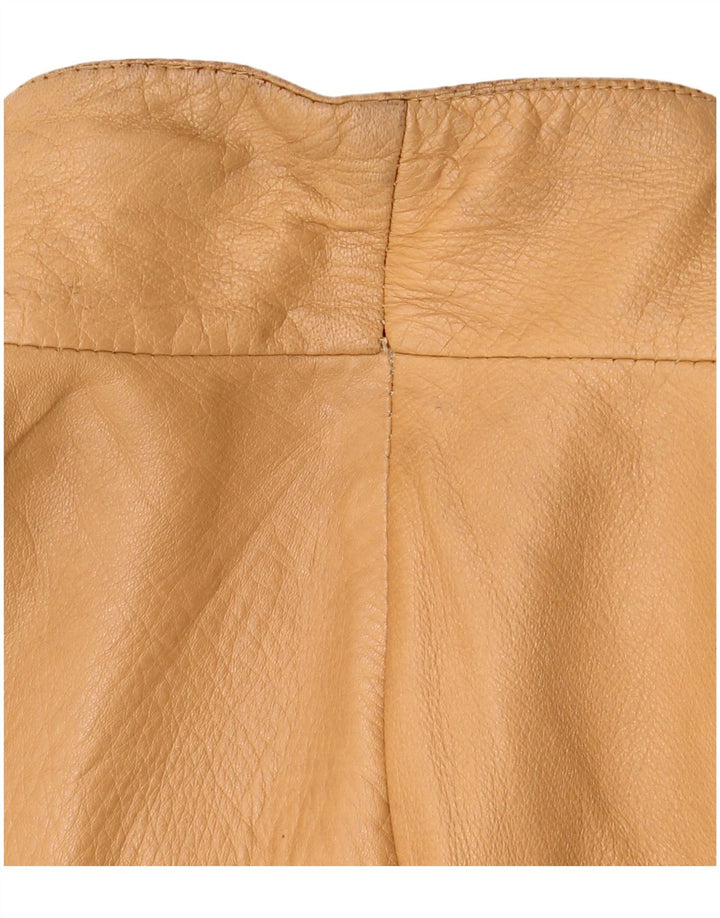 Essebi Herren Bomber-Lederjacke IT 56 3XL Beige Leder