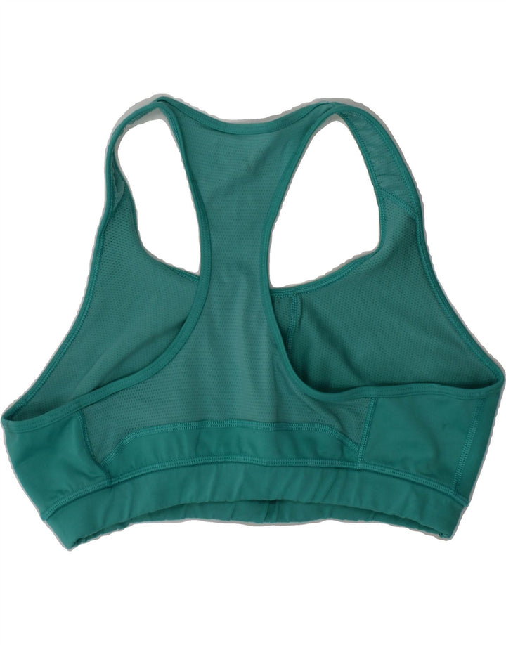 ADIDAS Womens Sport Bra Top UK 16/18 Large Green Polyester Vintage Adidas and Second-Hand Adidas from Messina Hembry 