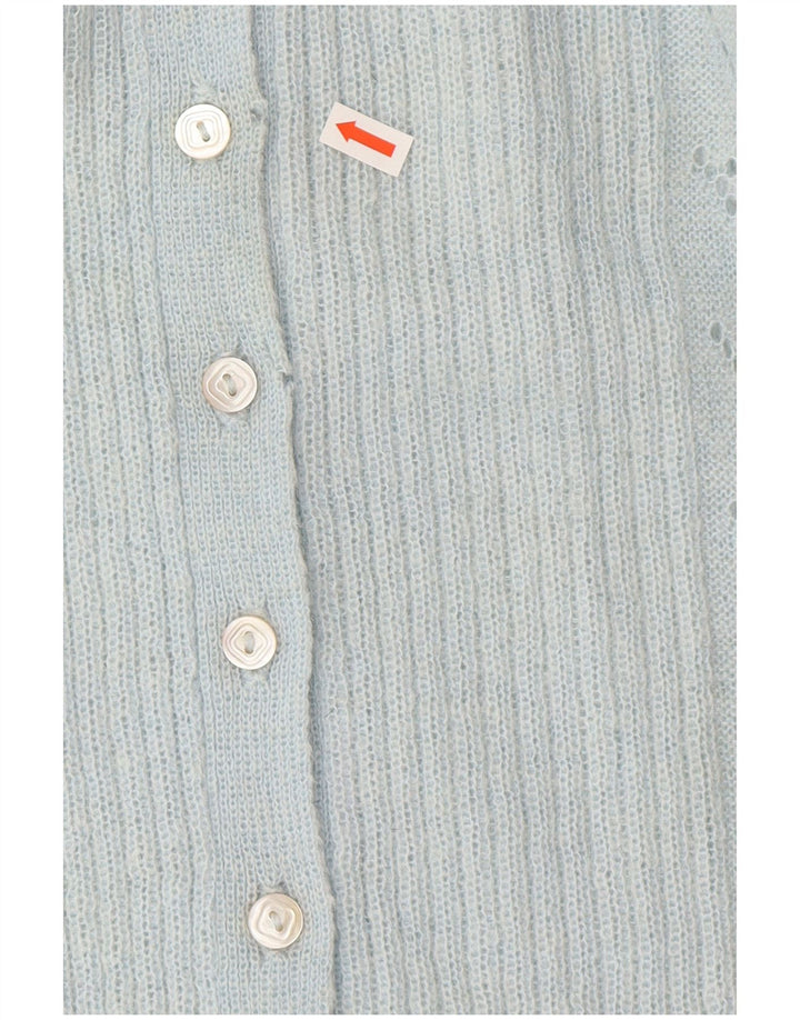 Vintage Womens Cardigan Sweater UK 14 Large Blue Classic