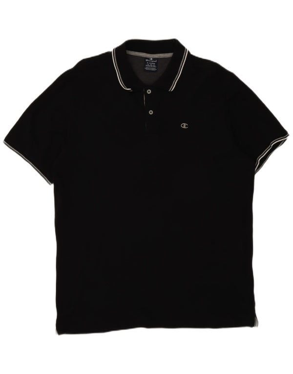 Męska koszulka polo Champion XL, czarna, bawełniana
