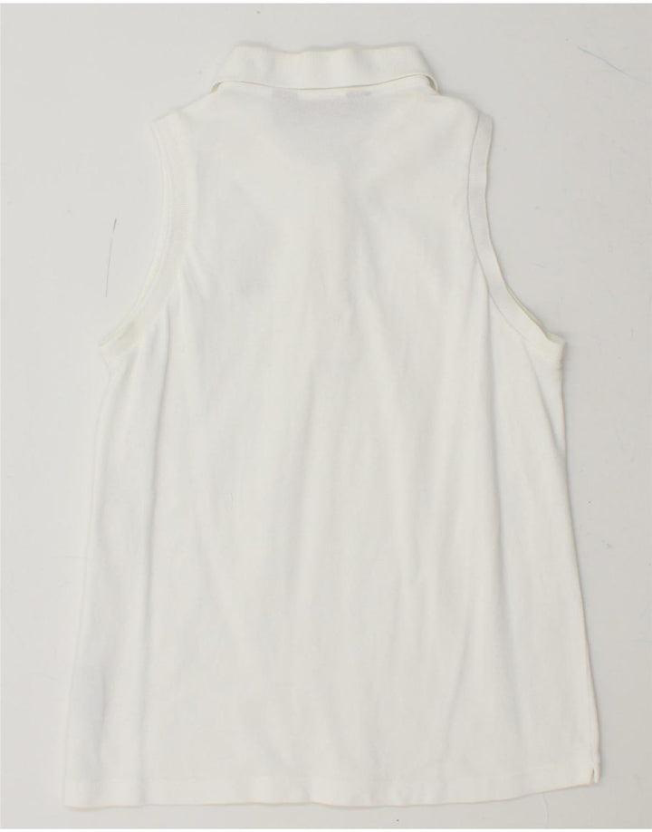 KAPPA Girls Polo Shirt 13-14 Years Large White Cotton Vintage Kappa and Second-Hand Kappa from Messina Hembry 