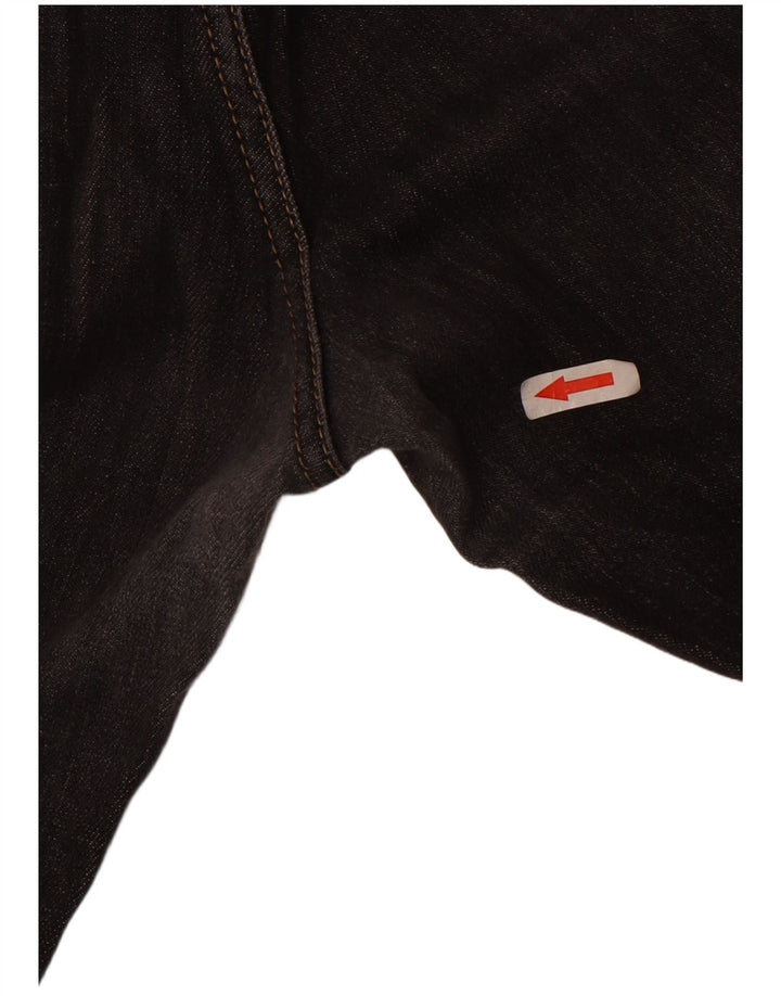 Benetton Mens Slim Jeans W36 L31 Black