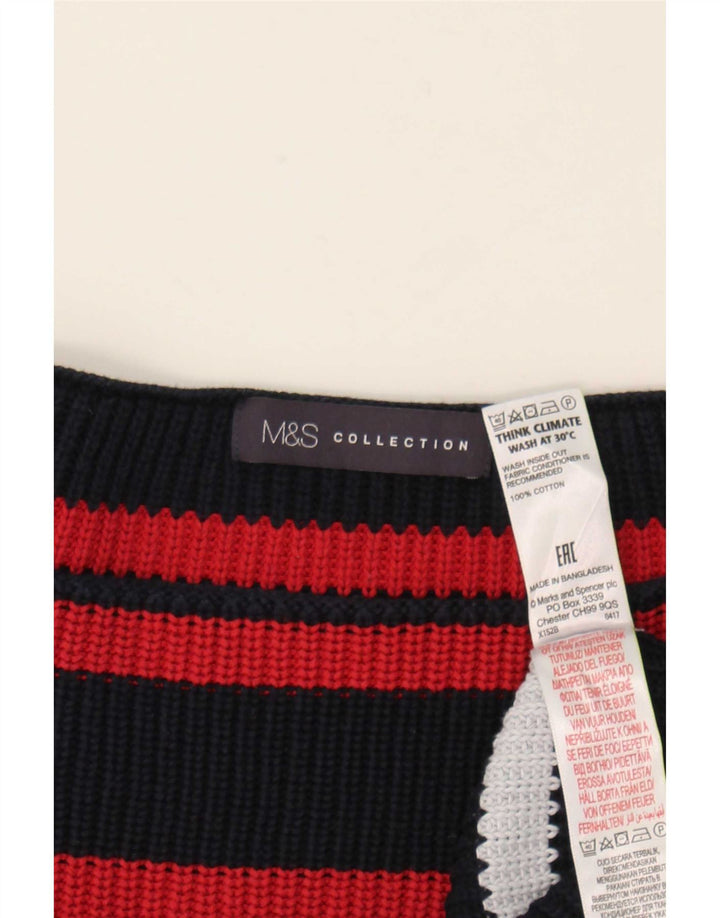 Marks & Spencer Pull col bateau pour femme UK 14 Medium Multicolore