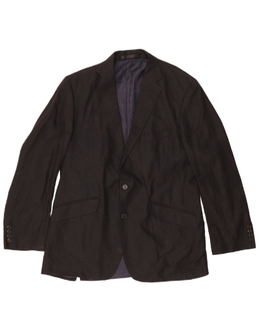 Marks & Spencer Herre 2-knaps blazerjakke UK 38 Medium sort linned