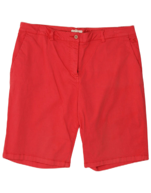 Joules Womens Chino Shorts UK 16 Large W37 Pink Cotton