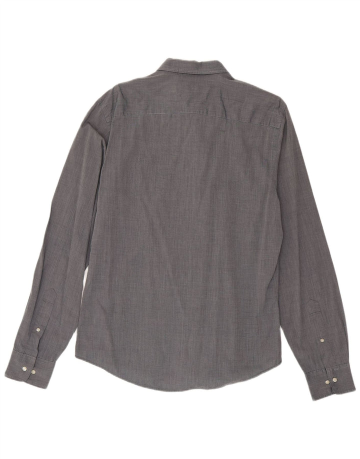 Murphy & Nye Mens Slim Fit Shirt Large Grey