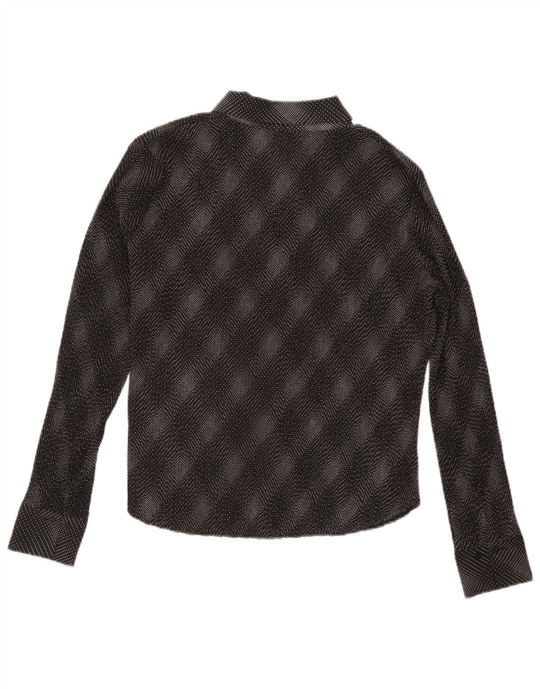 Marks & Spencer Womens Shirt Blouse UK 20 2XL Black Check Polyester