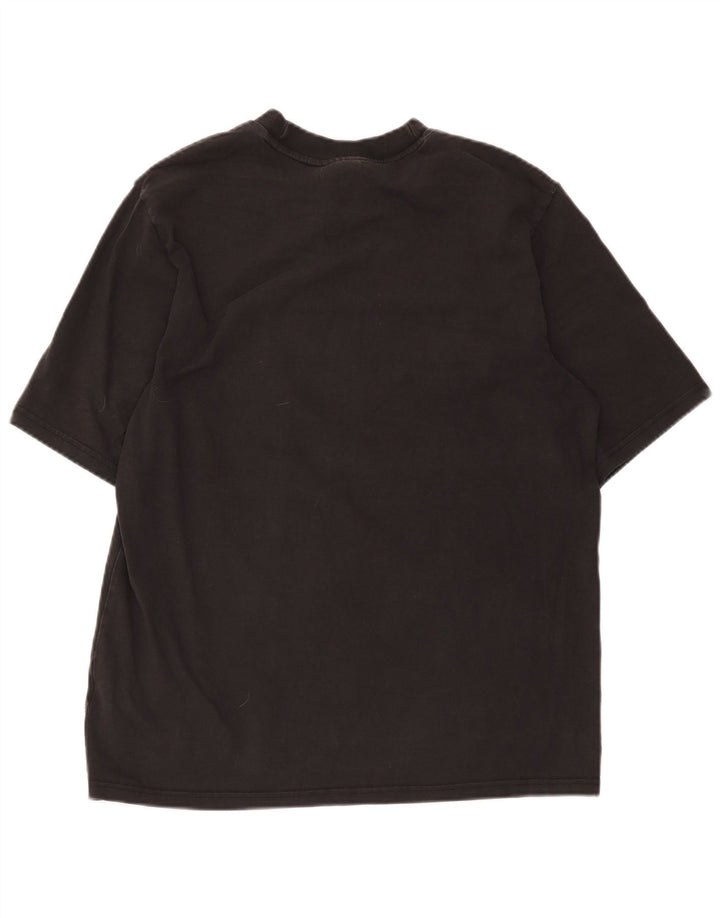 T-shirt grafica da uomo Adidas Top in cotone nero medio