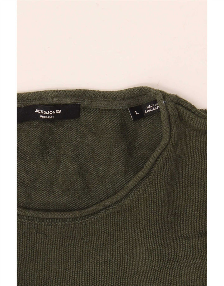 Maglione maglione girocollo da uomo Jack & Jones grande verde