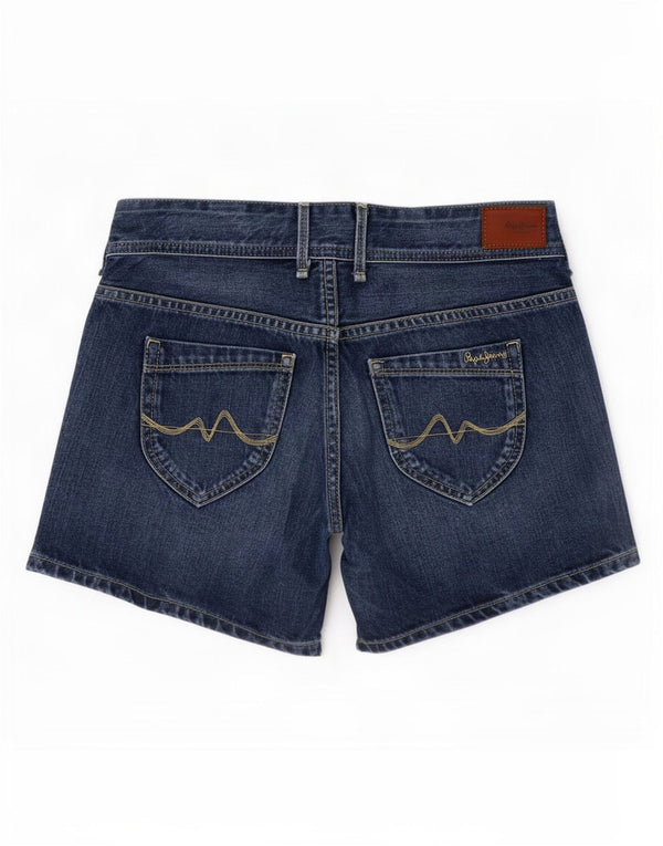 PEPE Jeans Pantaloncini di jeans da donna W25 XS Blu Cotone