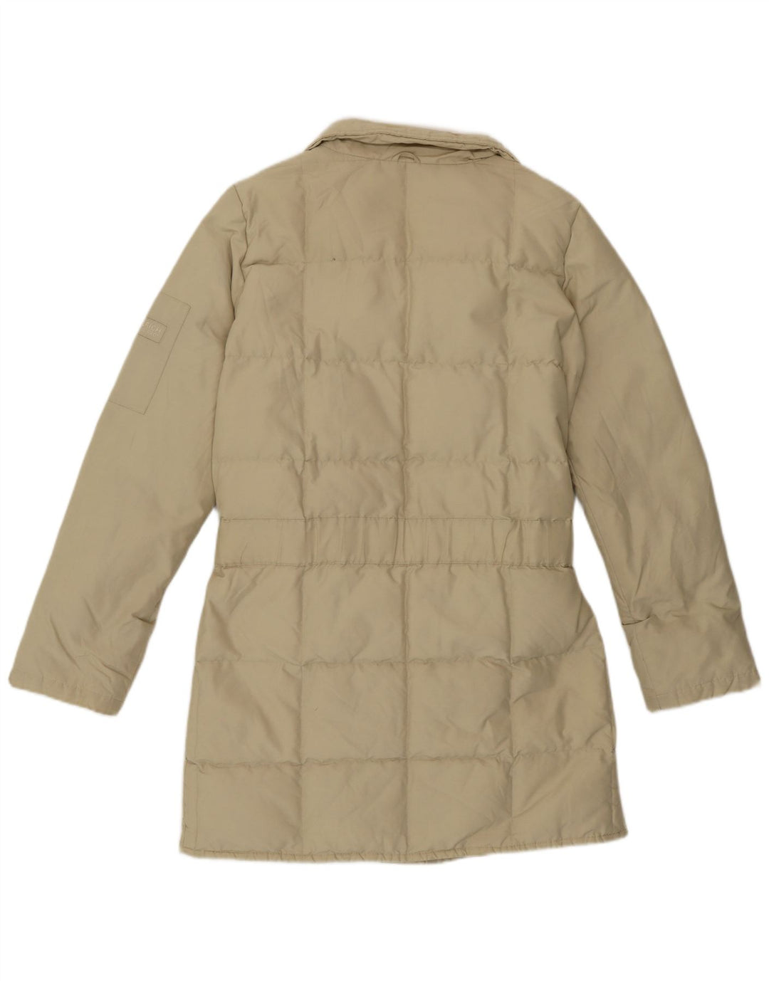 Woolrich Womens Loose Fit Padded Jacket UK 6 XS Beige Polyamide