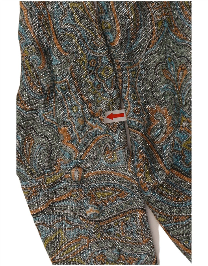 Vintage Womens Shirt Blouse IT 46 Large Multicoloured Paisley