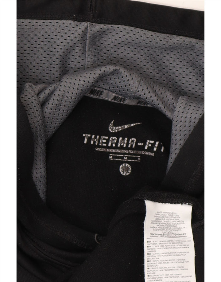 Nike Mens Therma-Fit Hoodie Jumper Medium Black Polyester