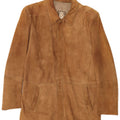 veste en daim homme vintage IT 48 cuir marron moyen