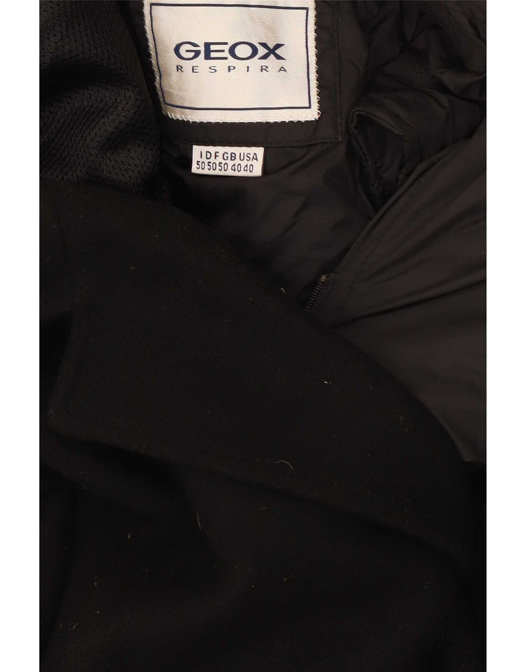 Geox Mens Respira Padded Overcoat IT 50 Large Black Wool