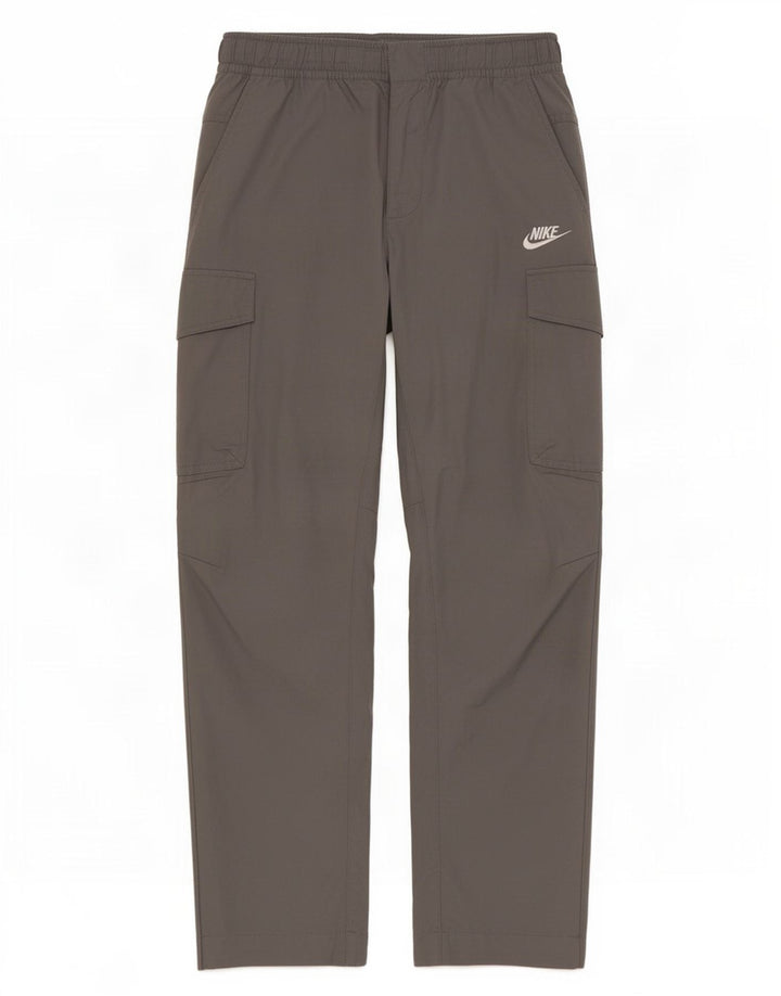 Мужские прямые брюки-карго Nike Medium W30 L27, серые, хлопковые