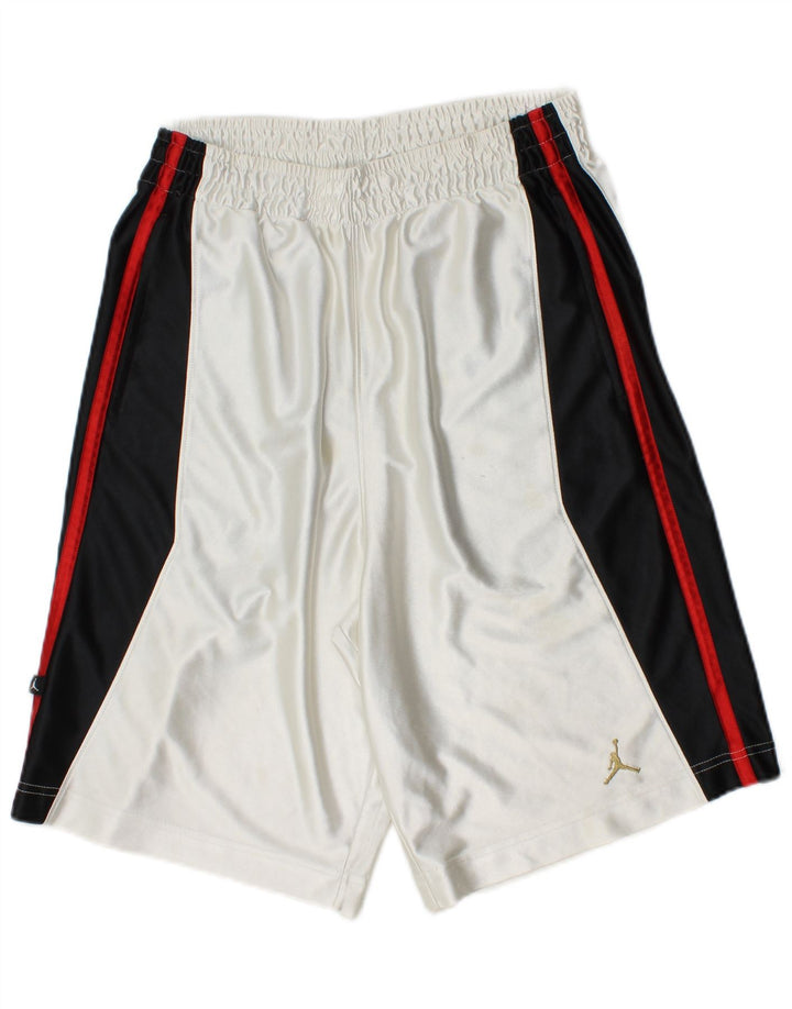 Jordan Mens Sport Shorts Small White Colourblock Polyester