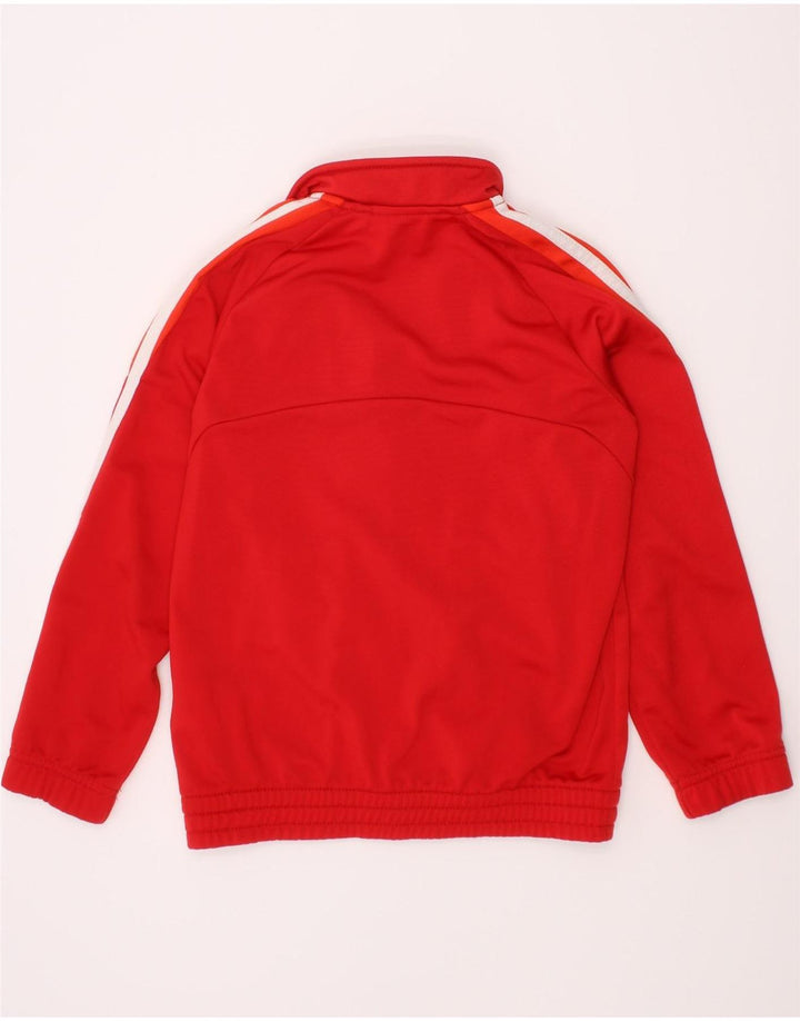 Giacca superiore della tuta da bambina ADIDAS 5-6 anni in poliestere rosso