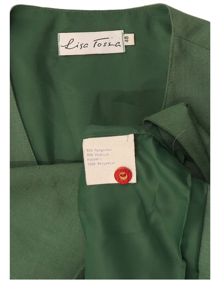 Gilet Donna Vintage IT 48 XL Verde Poliestere