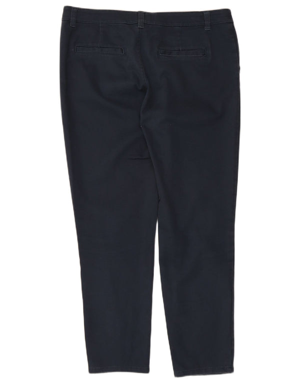Fat Face Dame Slim Chino Bukser UK 12 Medium W34 L26 Marineblå Bomuld