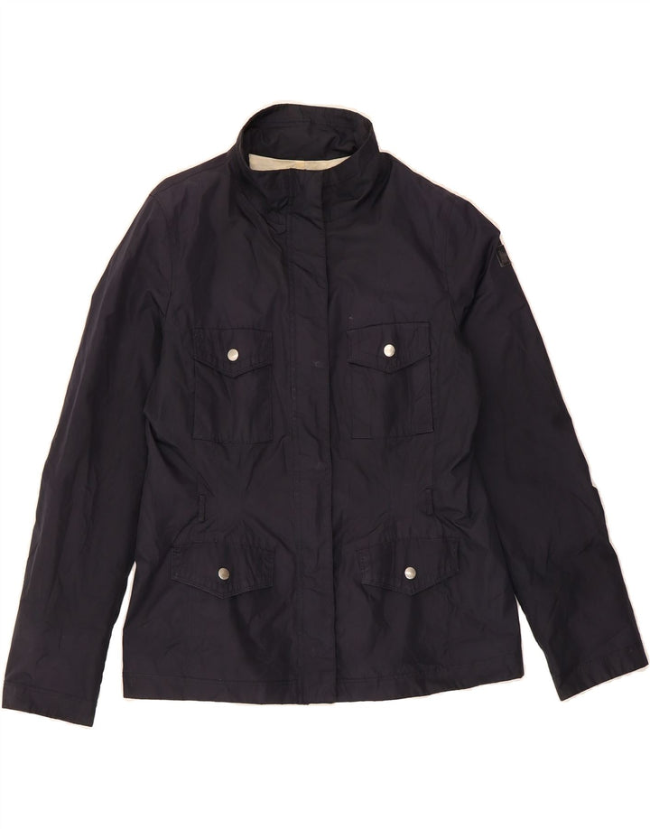 MARINA YACHTING Womens Utility Jacket IT 44 Medium Navy Blue Polyester Vintage Marina Yachting and Second-Hand Marina Yachting from Messina Hembry 