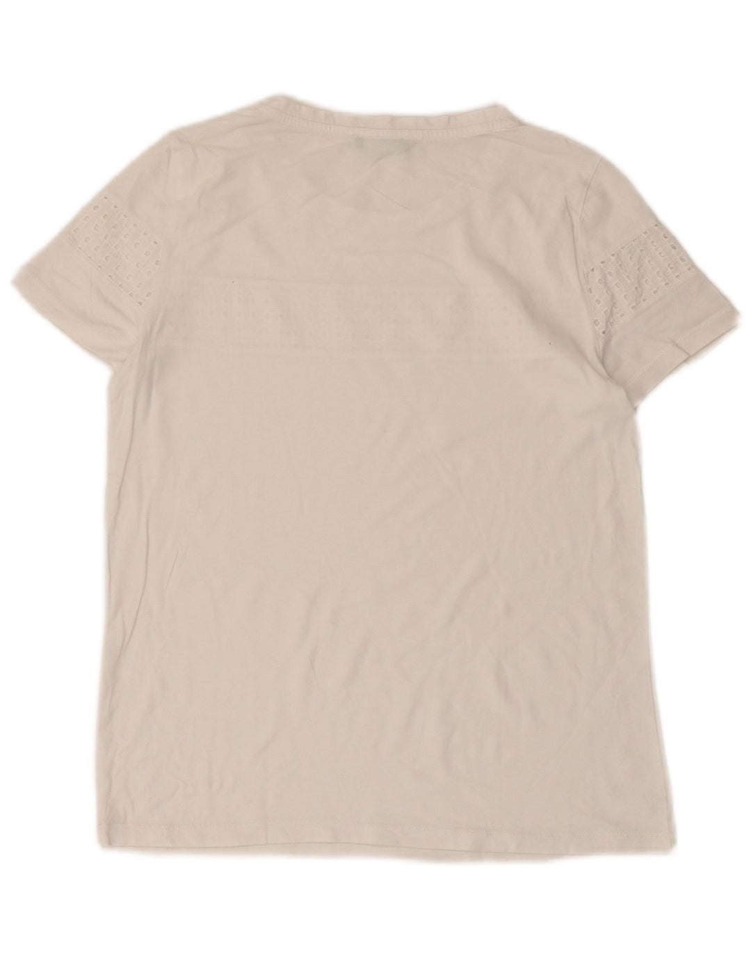 T-shirt damski Benetton Top UK 10, mały, biały