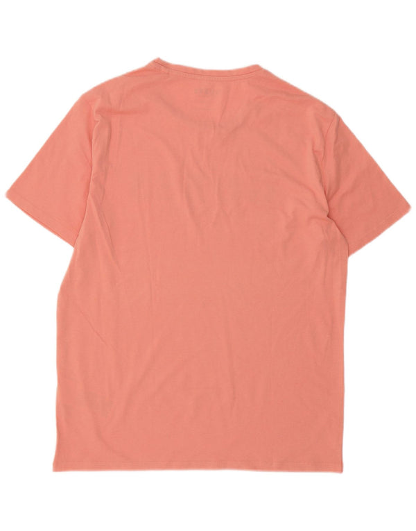 Guess Mens Graphic T-Shirt Top UK 42 Large Pink Cotton