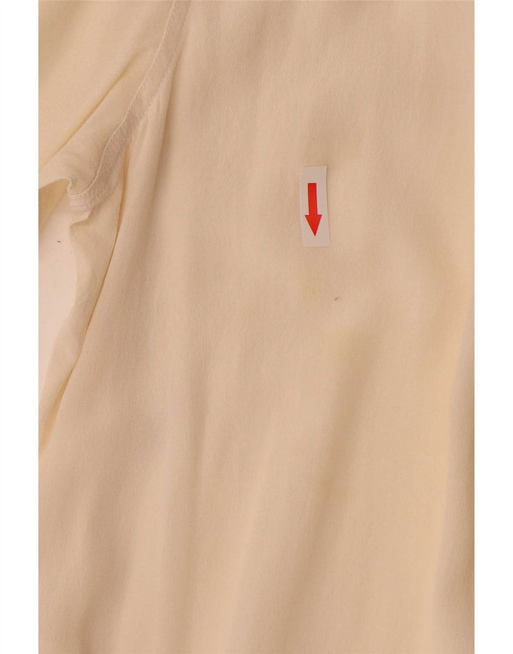 Vintage γυναικείο πουλόβερ πουκάμισο IT 44 Medium Off White Colourblock