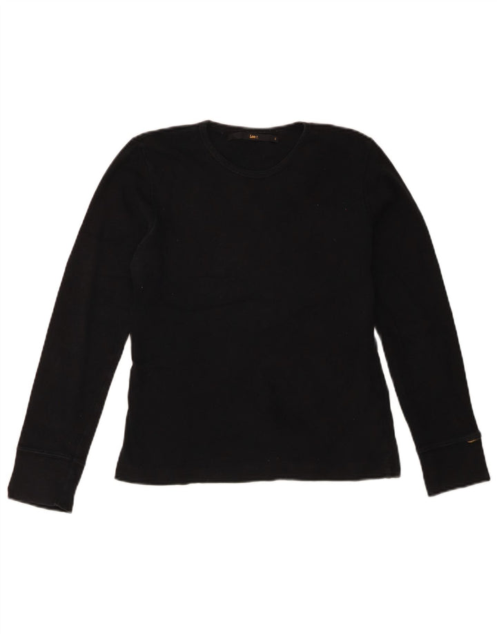 LEE Womens Sweatshirt Jumper UK 18 XL Black Cotton