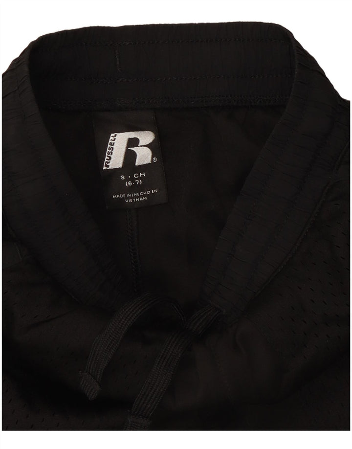 Russell Athletic Sportshorts für Jungen, 6–7 Jahre, Größe S, Schwarz