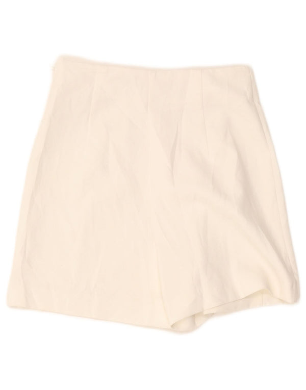 Женские повседневные шорты с высокой талией Zara XS W24, белые