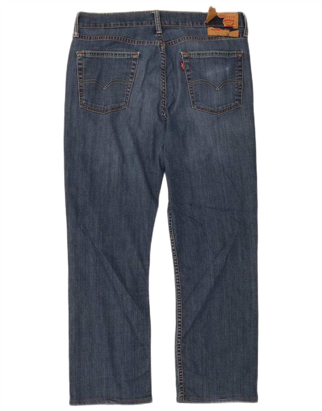 Levi's Mens 514 Straight Jeans W34 L32 Blue Cotton