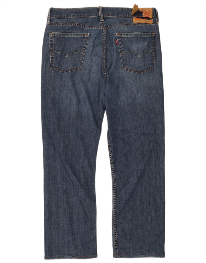 Levi's Mens 514 Straight Jeans W34 L32 Blue Cotton
