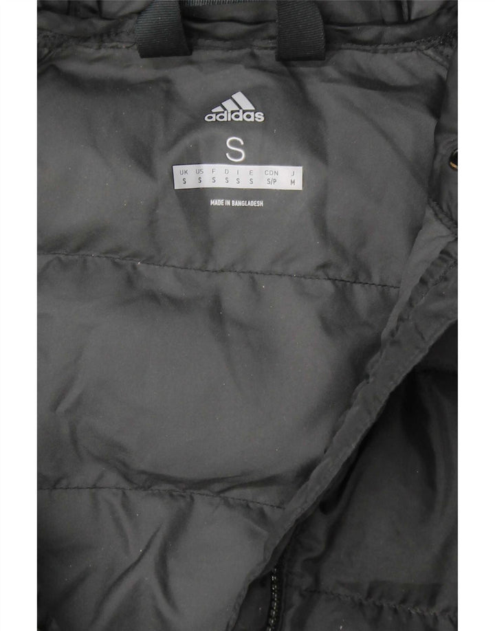 Adidas Herren Kapuzenjacke gepolstert UK 36 Small Schwarz Polyester