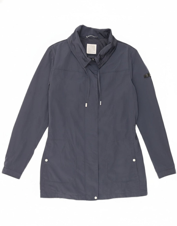 Geox Womens Windbreaker Jacket UK 16 Large  Navy Blue Polyester