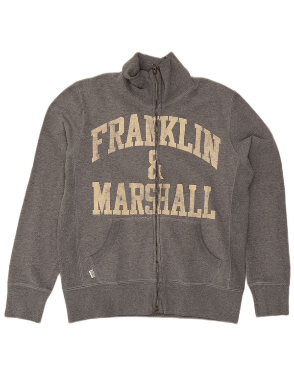 Franklin & Marshall Veste de Survêtement Graphique Homme Petit Gris Coton