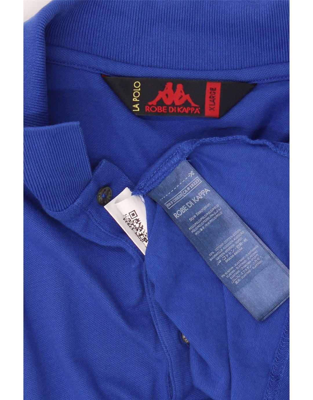 KAPPA Mens Polo Shirt XL Blue Cotton Vintage Kappa and Second-Hand Kappa from Messina Hembry 