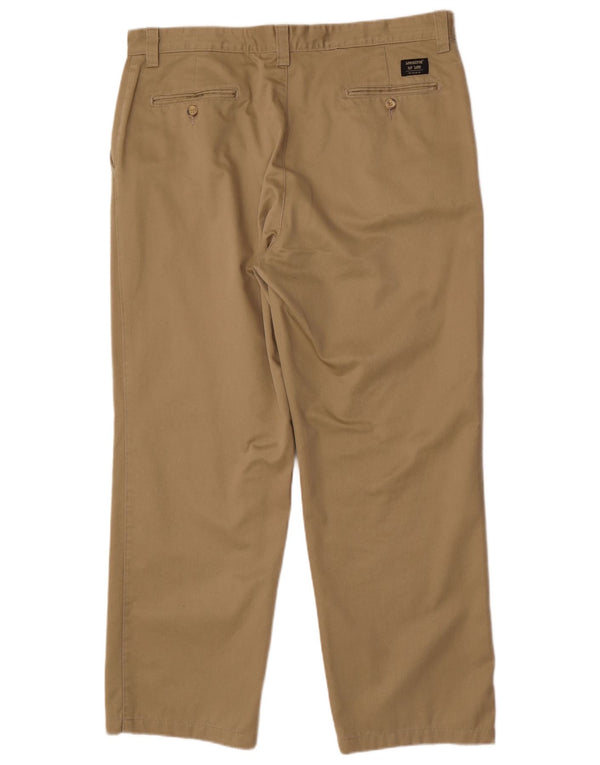 Lee Mens Straight Chino Trousers W40 L30 Brown