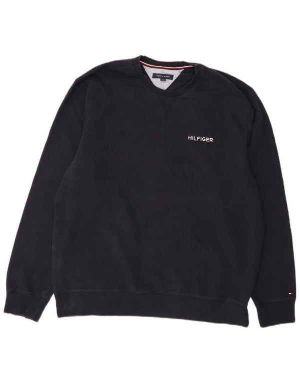 Tommy Hilfiger Herre Sweatshirt Jumper 2XL Navyblå Bomuld