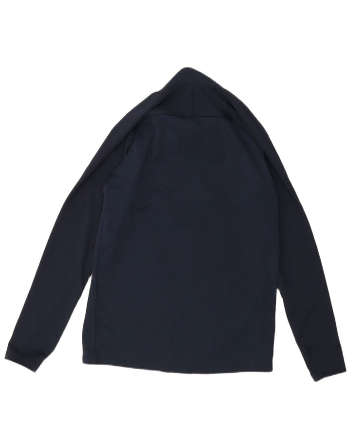 Nike Herre Dri Fit Pullover Træningsdragt Top Lille Navy Blue Colourblock