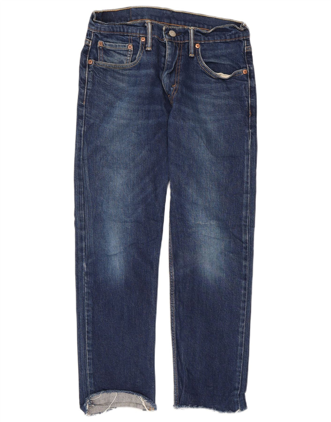 Levi's Womens 502 Tapered Jeans W29 L30 Blue Cotton