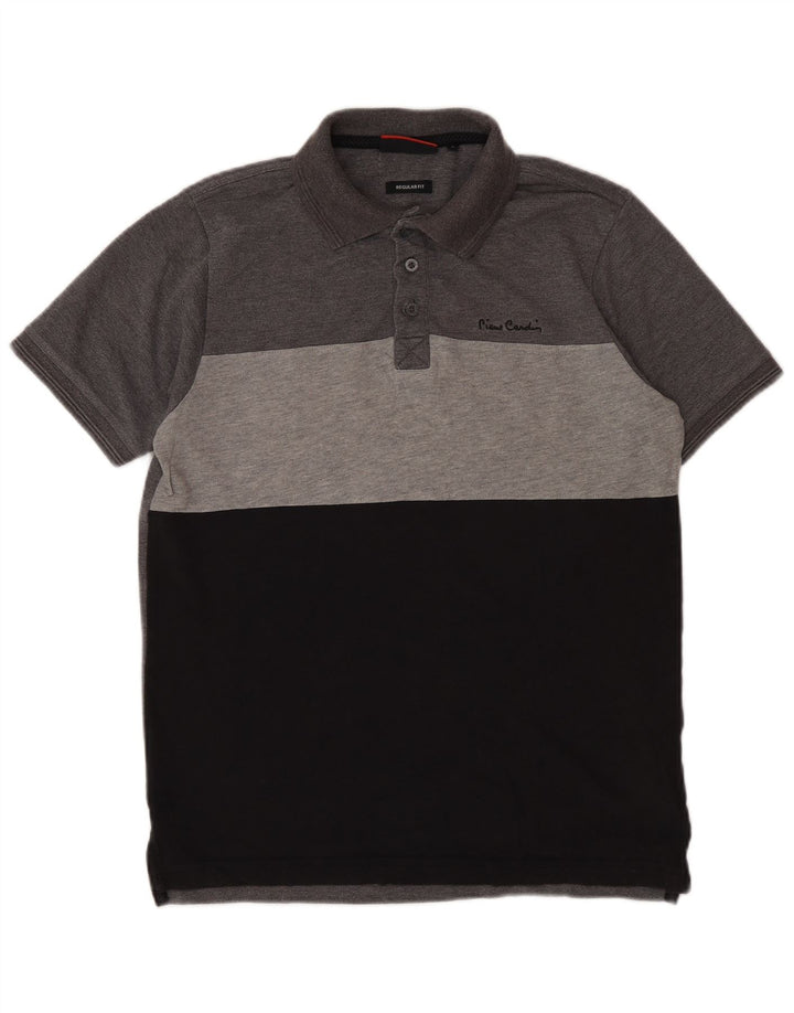 Pierre Cardin Herre Regular Fit Polo Shirt Lille Grå Colourblock Polyester