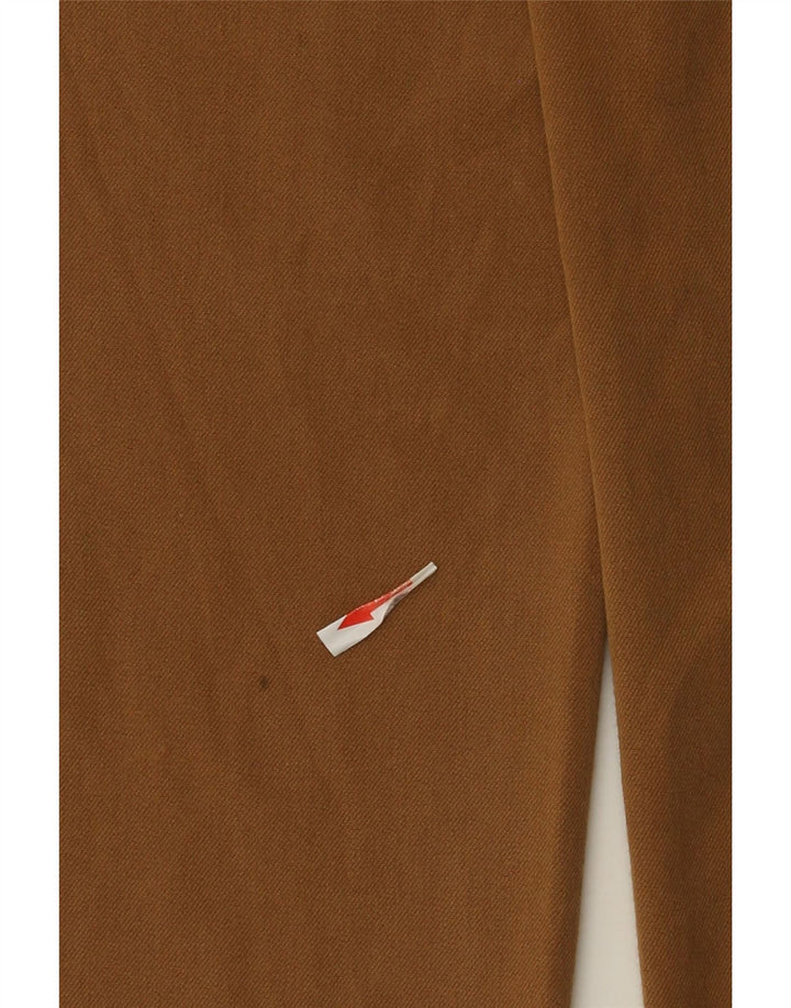 Zara Womens Cropped Trousers Small W26 L24 Brown
